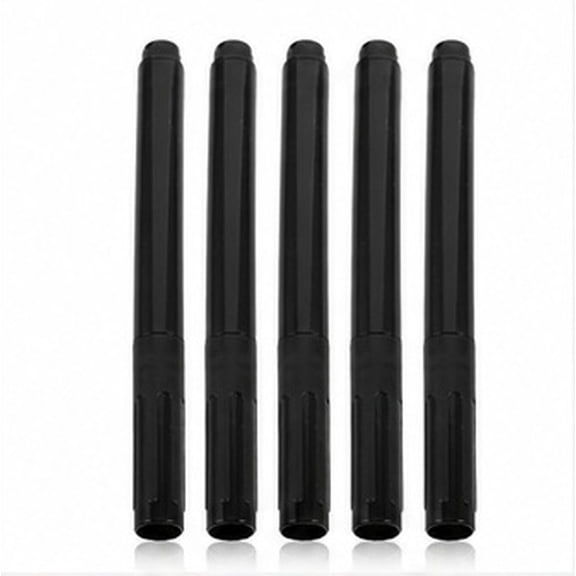 COMPUKAS 5-Piece Black Counterfeit Detector Pens, Chisel Tip Money Checker for Bills, Office and Retail Use
