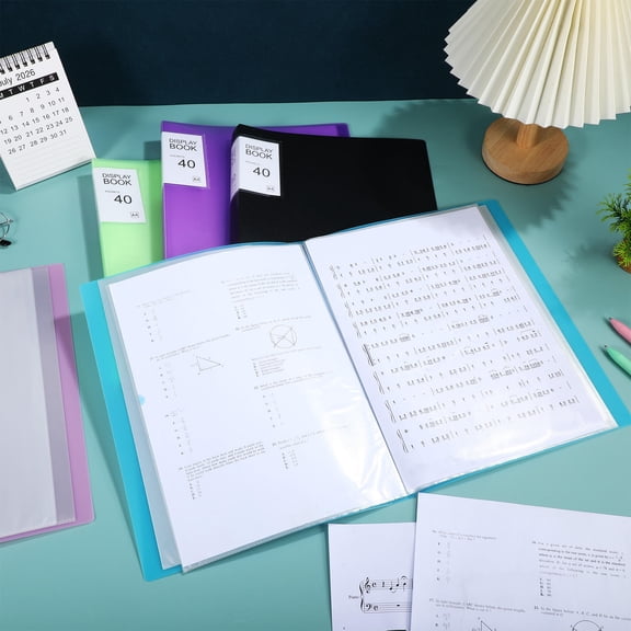 COMPUKAS 5Pcs Presentation Folder with Pocket for Sleek Design in Office Supplies and School Supplies