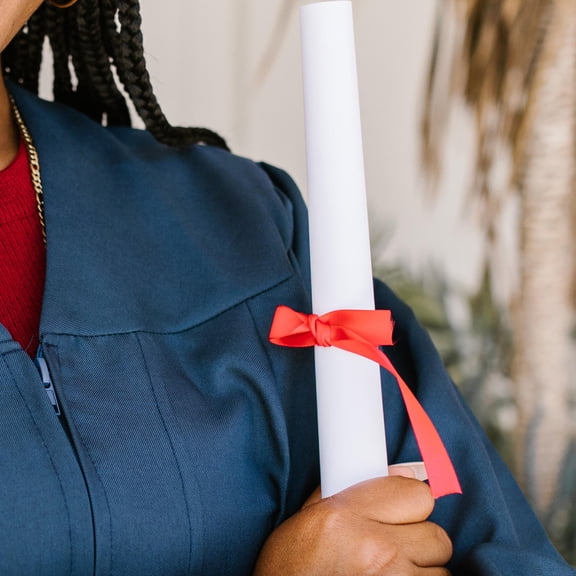 COMPUKAS 5Pcs Red Ribbon for Graduation and Flower Packing Uses