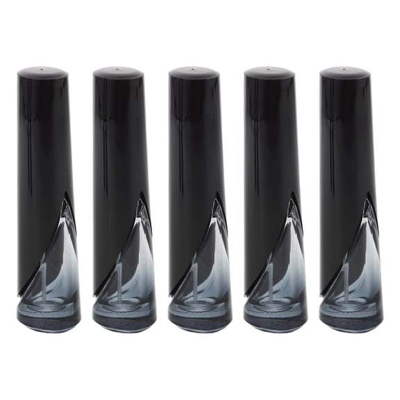COMPUKAS 5Pcs Travel Body Spray Bottle Leakproof Refillable Glass Atomizer Black Elegant