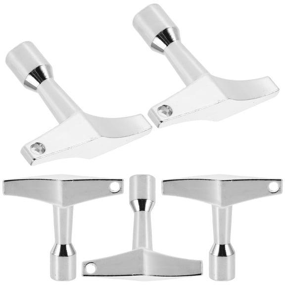 COMPUKAS 5Pcs Universal Drum Tuning Accessory Drum Keys Metal Silver For Musicians Live Shows Enhances Sound