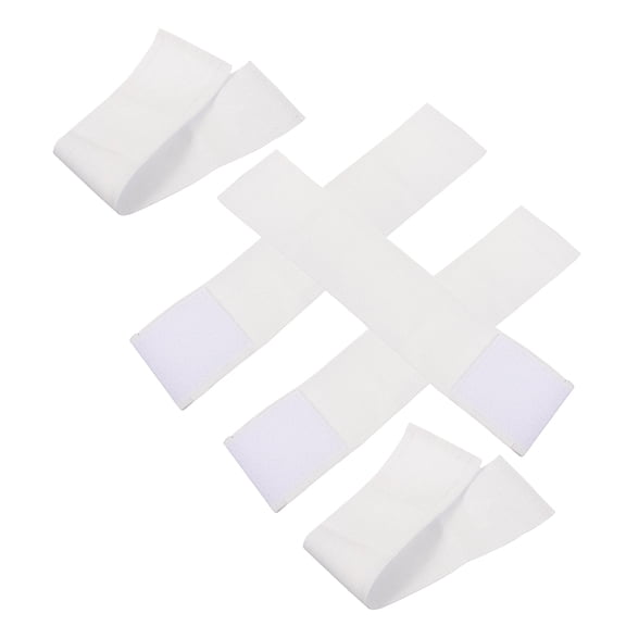 COMPUKAS 5-Pack White Adjustable Captain Armbands for Soccer Football Basketball Sports and Athletic Wear