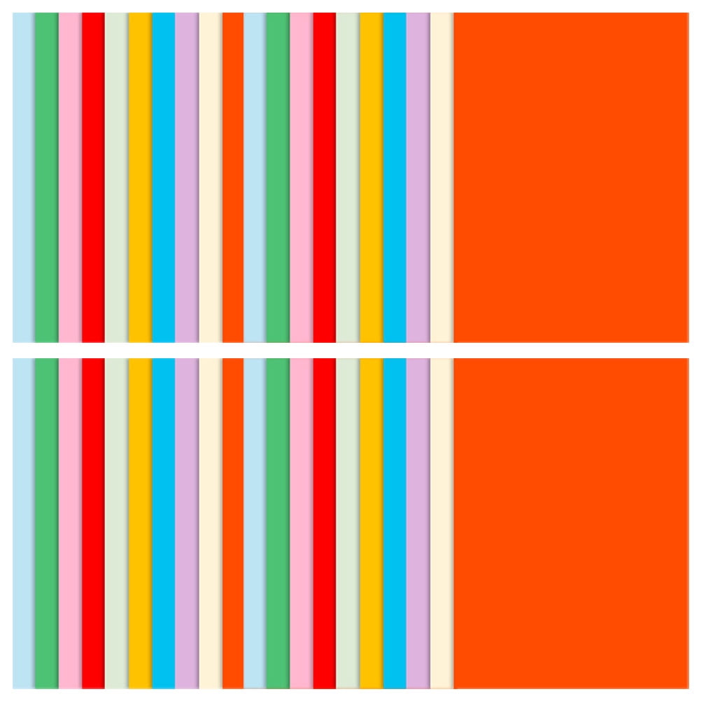COMPUKAS Assorted Color Patterned Craft Paper, 60 Sheets for Card Making, Scrapbooking, Art Projects and Crafts
