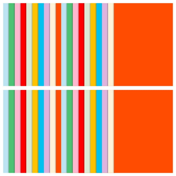 COMPUKAS Assorted Color Patterned Craft Paper, 60 Sheets for Card Making, Scrapbooking, Art Projects and Crafts