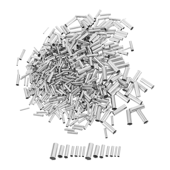 COMPUKAS 600-Piece Copper Ground Wire Crimp Connectors Kit with High Purity Metal for Signal Transmission