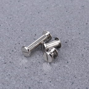 COMPUKAS 60-Piece Plated Steel Bookbinding Screws, Binding Posts Fasteners with Tight Seal for Albums and Scrapbooks