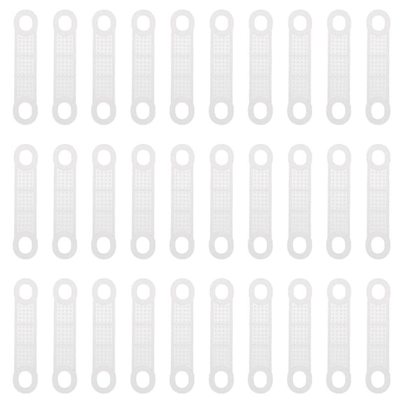COMPUKAS 60pcs Hanging Clothes Gripper Strips Silicone for Anti-slip Clothing Hangers