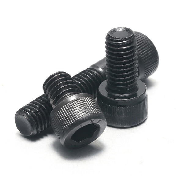 COMPUKAS 60pcs High Strength Bolt Carbon Steel Hexagonal Socket Screws for Home Appliances