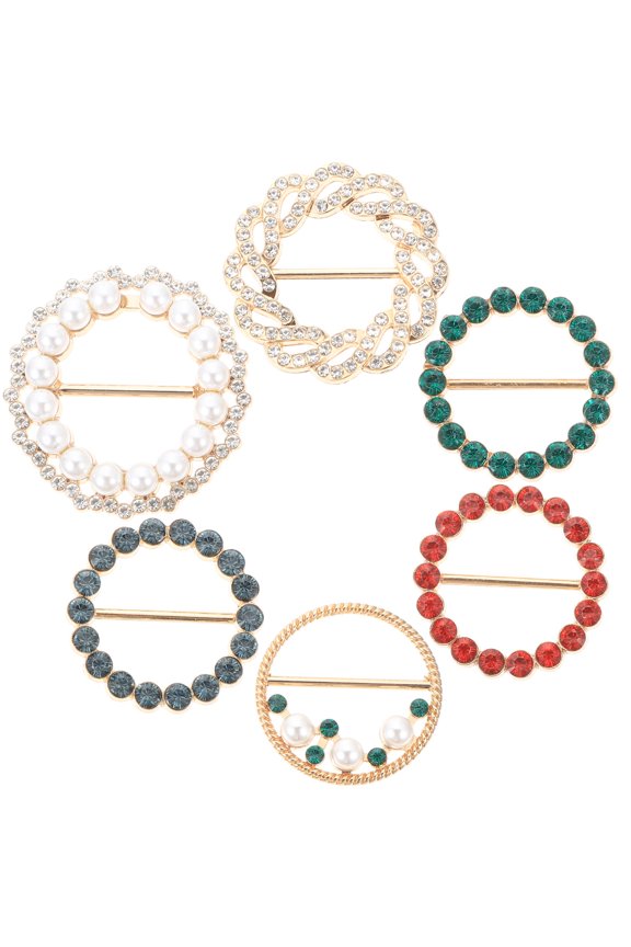 6Pcs Decor Buckles for Decor Alloy Adjustable Classic Design Assorted Color for Family Members