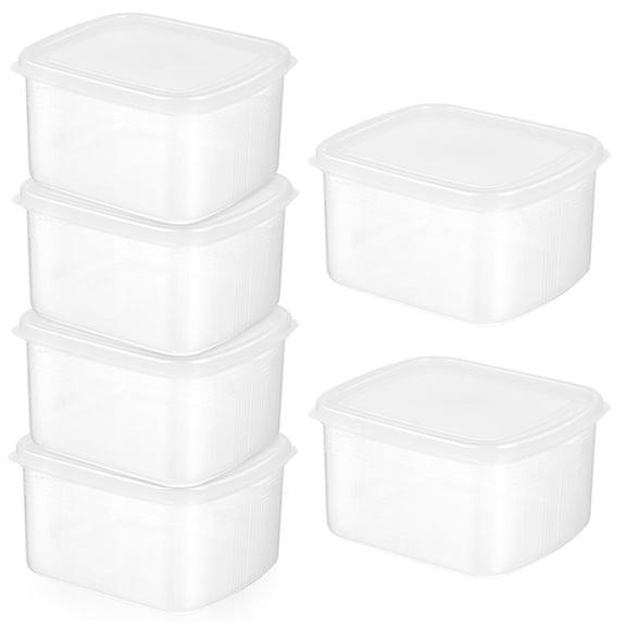 COMPUKAS Dough Proofing Box, Clear PP Material, Good Preservation, Space-Saving, 6Pcs