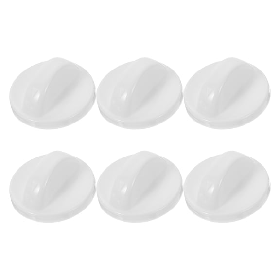 COMPUKAS Fan Control Knob Replacement White Abs 6Pcs 1.2X1.2X1In