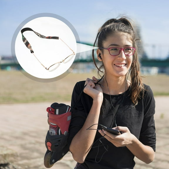 COMPUKAS 6Pcs Floating Eyeglass Strap for Men and Women in 40x2cm Size