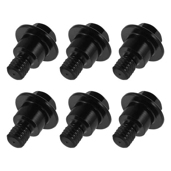 COMPUKAS 6Pcs Front Shock Absorber Mounting Bolts Black Alloy Heavy Duty Motorcycle