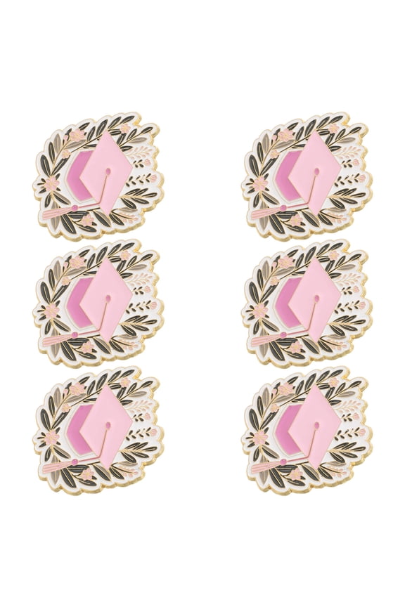Graduation Collectible Pins Set of 6, Zinc Alloy Commemorative Pins for Student Graduation Ceremonies and
