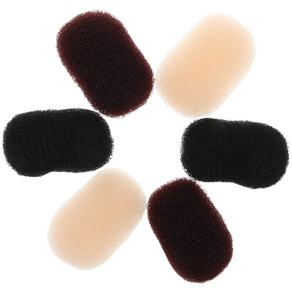 COMPUKAS 6Pcs Hair Root Puff Clips Multi Color Volumizing Hair Clamp for Breathable Comfortable Daily Wear