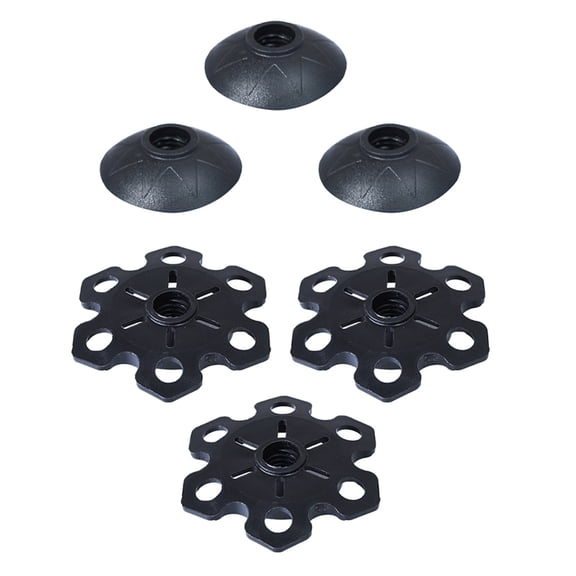 COMPUKAS 6Pcs Lightweight Rubber Walking Stick Foot Cover Trekking Pole Protector for Outdoor Use