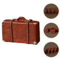 thumbnail image 1 of COMPUKAS Brown Resin Dollhouse Suitcase Set 6pcs Miniature Photo Props for Doll Accessories, 1 of 8