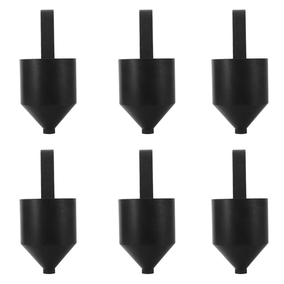 COMPUKAS 6Pcs Plastic Viscosity Measuring Cups for Paint and Varnish with Handle for Accurate Liquid Thickness Testing