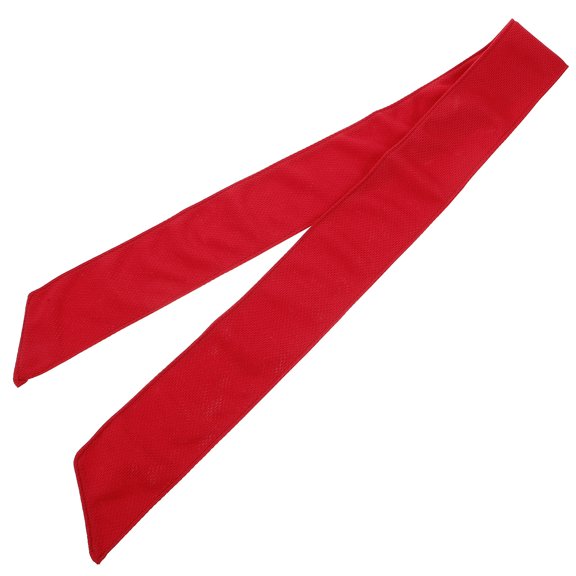 COMPUKAS 6Pcs Red Adjustable Elastic Head Tie Bands for Fitness Yoga and Running