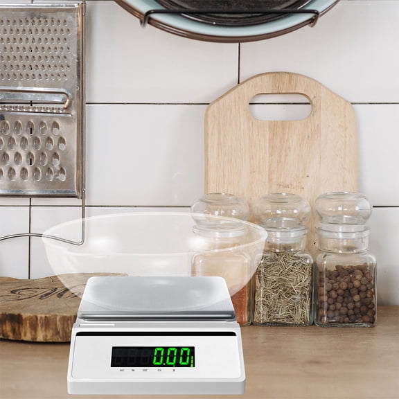 COMPUKAS Set of 6 Clear Reusable Food Scale Pans Compatible with Electronic Kitchen Scales for Baking, Cooking, and Food Measurement