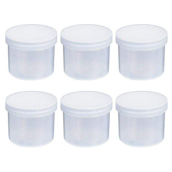 COMPUKAS 6Pcs Small Liquid Storage Containers with Easy Access Lids