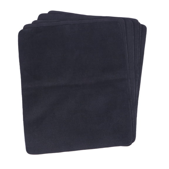 COMPUKAS 6-Pack Black Microfiber Cleaning Cloths for Glasses, Screens, and Daily Fingerprint Removal