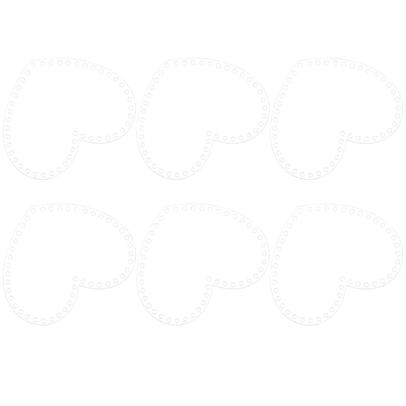 COMPUKAS Transparent Acrylic Bag Weaving Boards Safe and Durable 6Pcs