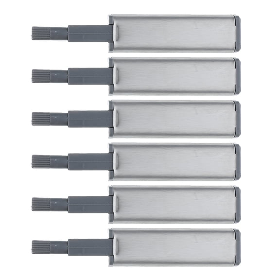 COMPUKAS 6pcs Push Button Hinges Kitchen Door Damper Steel Hidden Design For Bathroom Furniture