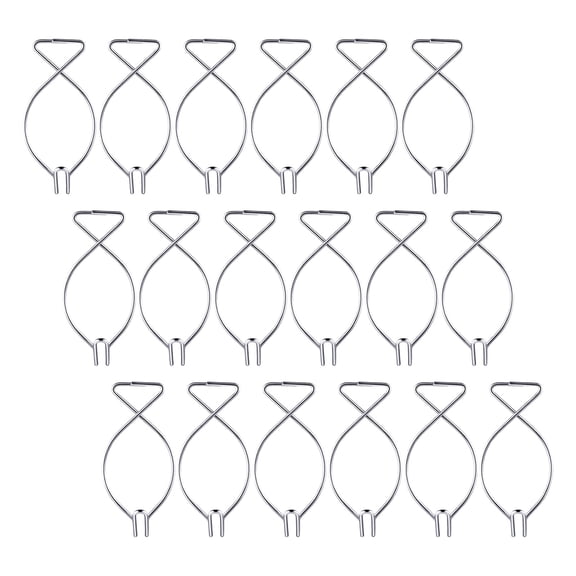 COMPUKAS 70-Piece Heavy Duty Plated Metal Ceiling Hook Clips with Auto Rebound for Ceiling Track and Tile Hanging