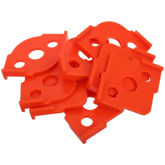 COMPUKAS 8PCS Round Corner Radius Templates Nylon for Woodworkers and DIY Enthusiasts