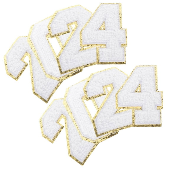 COMPUKAS 8Pcs Decorative Patches Appliques For Clothing White Electrical Ironed