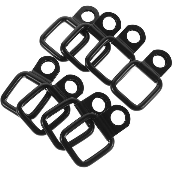 COMPUKAS 8Pcs Heavy Duty Trailer Tie Downs D Rings for Car Trunk Cargo Secure in Assorted Color