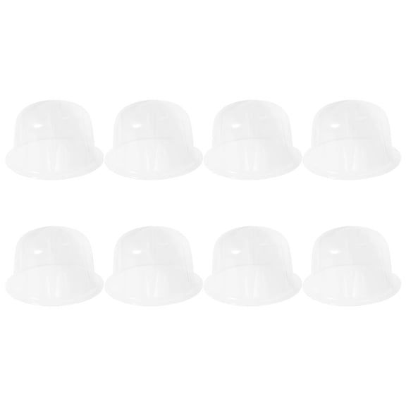 COMPUKAS Clear Plastic Hat Holders for Baseball Caps, Cap Organizer Rack, Shape Protector, Closet Storage Space Saver