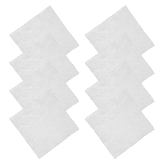 COMPUKAS Set of 8 White Nonwoven Fabric Plant Pot Mats with Soft Plush Texture for Indoor Home Use