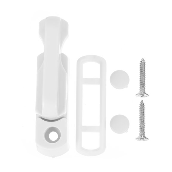 COMPUKAS 8Sets White T Shaped Window Lock Plastic Security Lock for Easy Installation and Strong Protection