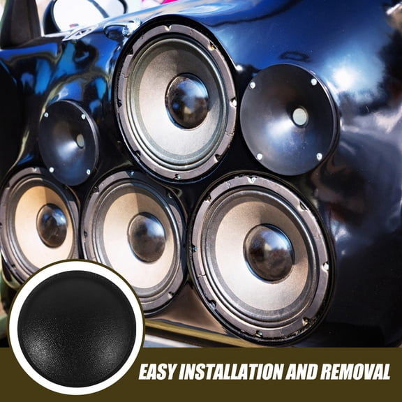 COMPUKAS 8pcs 45mm Speaker Coil Cover Black Paper for Audio Enthusiasts