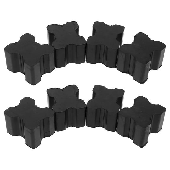 COMPUKAS 8pcs Car Accessories Rubber Black for Driving Comfort and Vehicle Maintenance