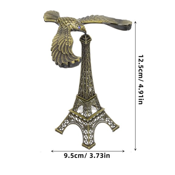 COMPUKAS Alloy Balancing Eagle Figurine for Home Decor Multicolor Accent Decoration