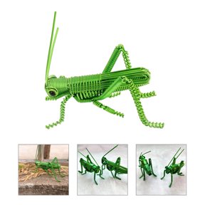 COMPUKAS Simulation Realistic Figurines Locust Figurine Green Aluminum 1Pack