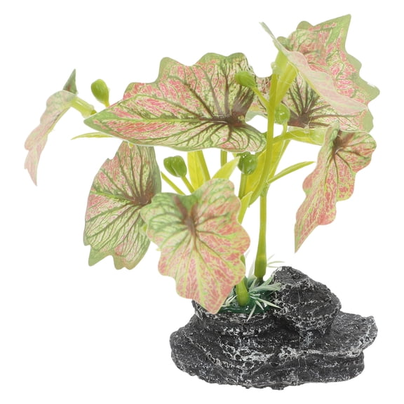 COMPUKAS Bearded Dragon Plants Large Aquarium Decor Resin Multi 1Pack
