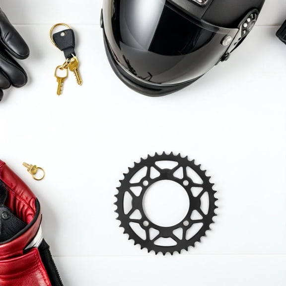 COMPUKAS Bike Rear Chain Sprocket Black Steel Motorcycle Sprockets Enhanced Power Transfer