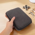 COMPUKAS Spinning Top Organizer Case in Black - Shockproof and Multi ...
