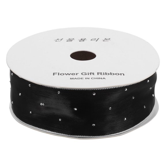 COMPUKAS Black Lace Ribbon Decorative Ribbon for Craft Supplies DIY Craft Edges for Holiday Party 1Pcs