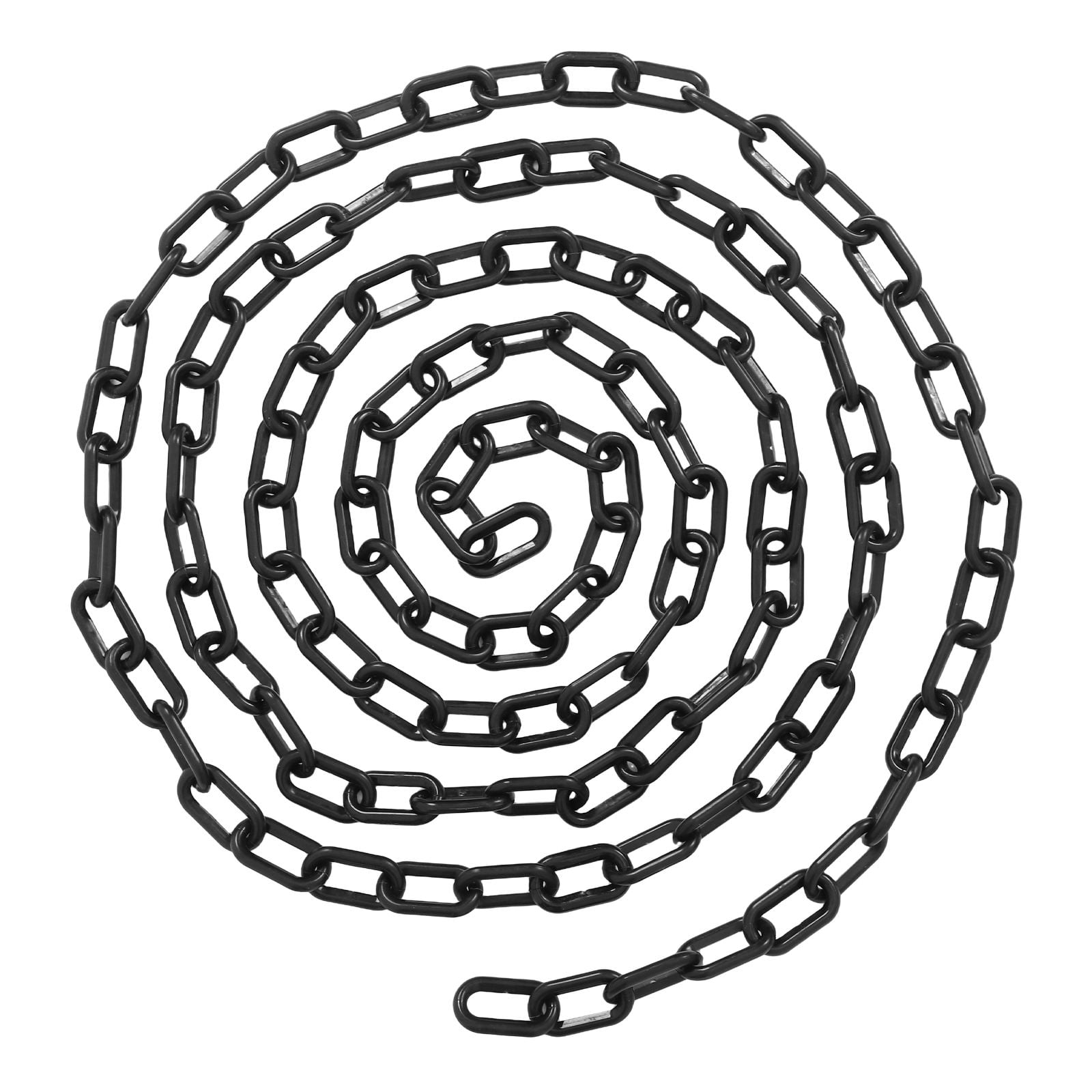 COMPUKAS Black Plastic Chain Barrier, Cuttable PE Link Chain for Safety ...