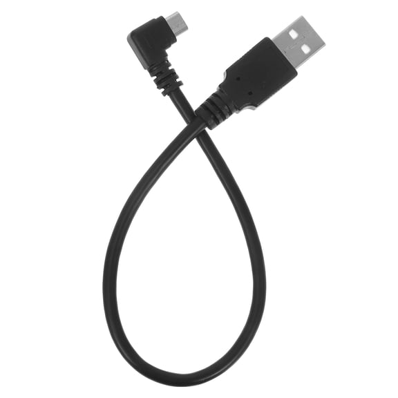 COMPUKAS Black Right Angle USB C Cable Dual Elbow Fast Charging Data Transfer for Phone