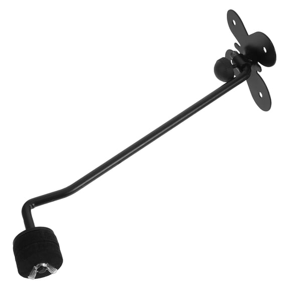 COMPUKAS Black Wall Mount Drum Accessories Storage Rack Versatile Cymbal Stand Holder for Garage