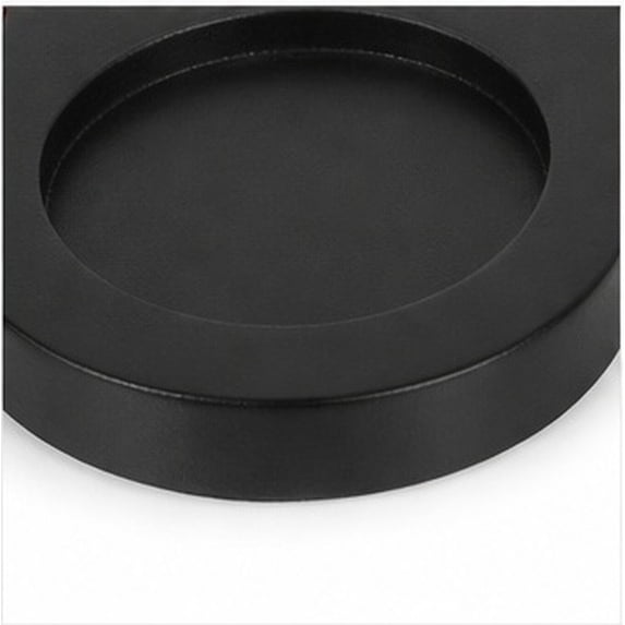 COMPUKAS Black Wooden Salt and Pepper Holder Tray with Non Slip Bottom ...