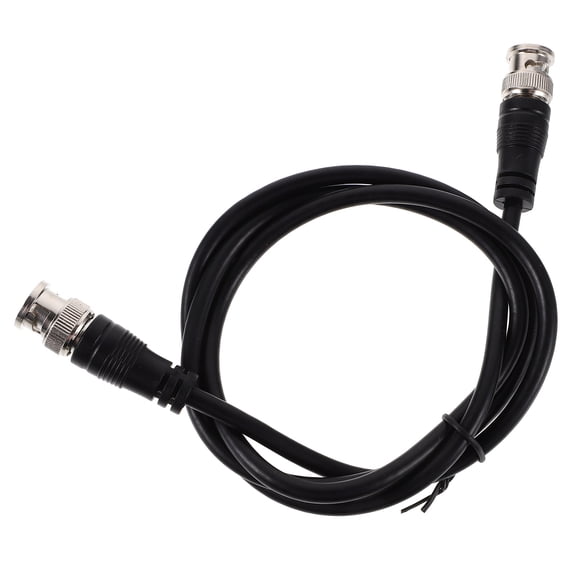 COMPUKAS Black BNC Extension Cable with Copper Wire for Security Cameras and Video Monitoring Systems