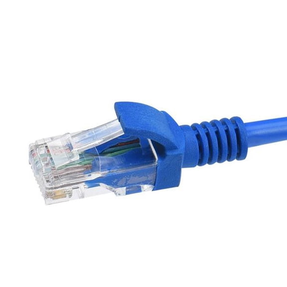COMPUKAS Data Cable Network Connection for PC Modem Router Blue 1Set Back to School