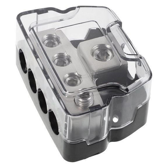 COMPUKAS 4-Way Car Audio Power Distribution Block with Grounding Terminal